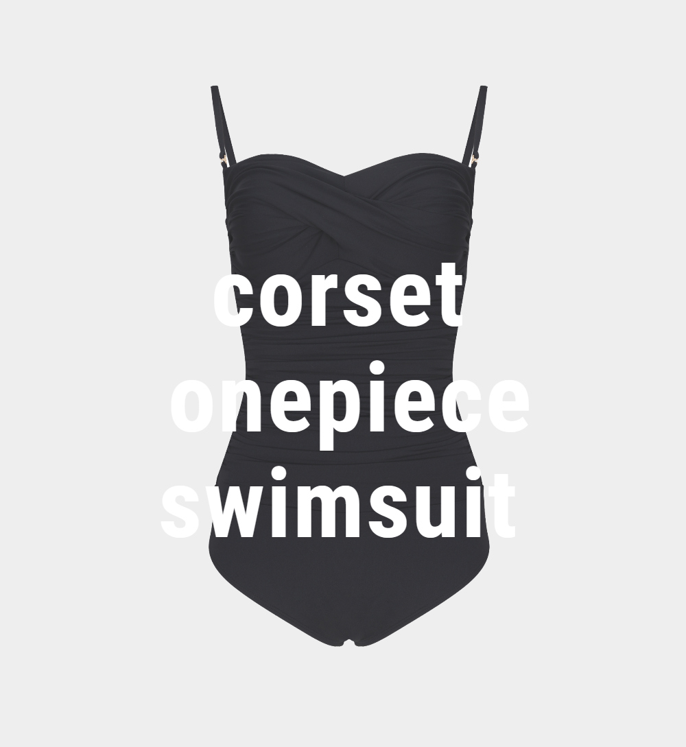 swim wear/inner wear charcoal color image-S1L2
