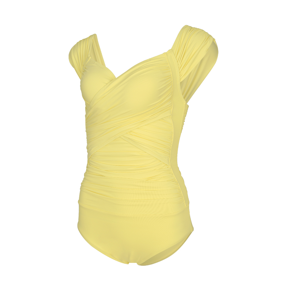 swim wear/inner wear yellow color image-S1L99