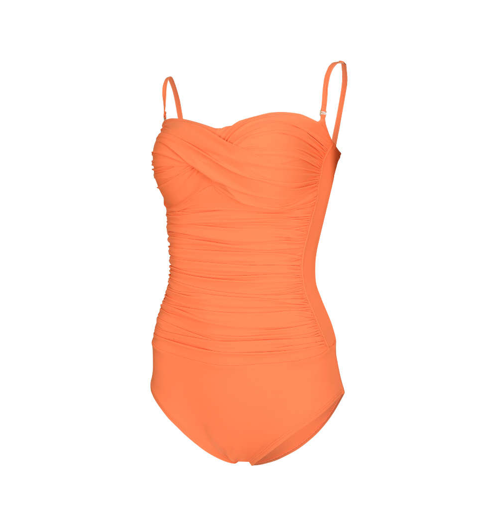 dress peach color image-S1L50