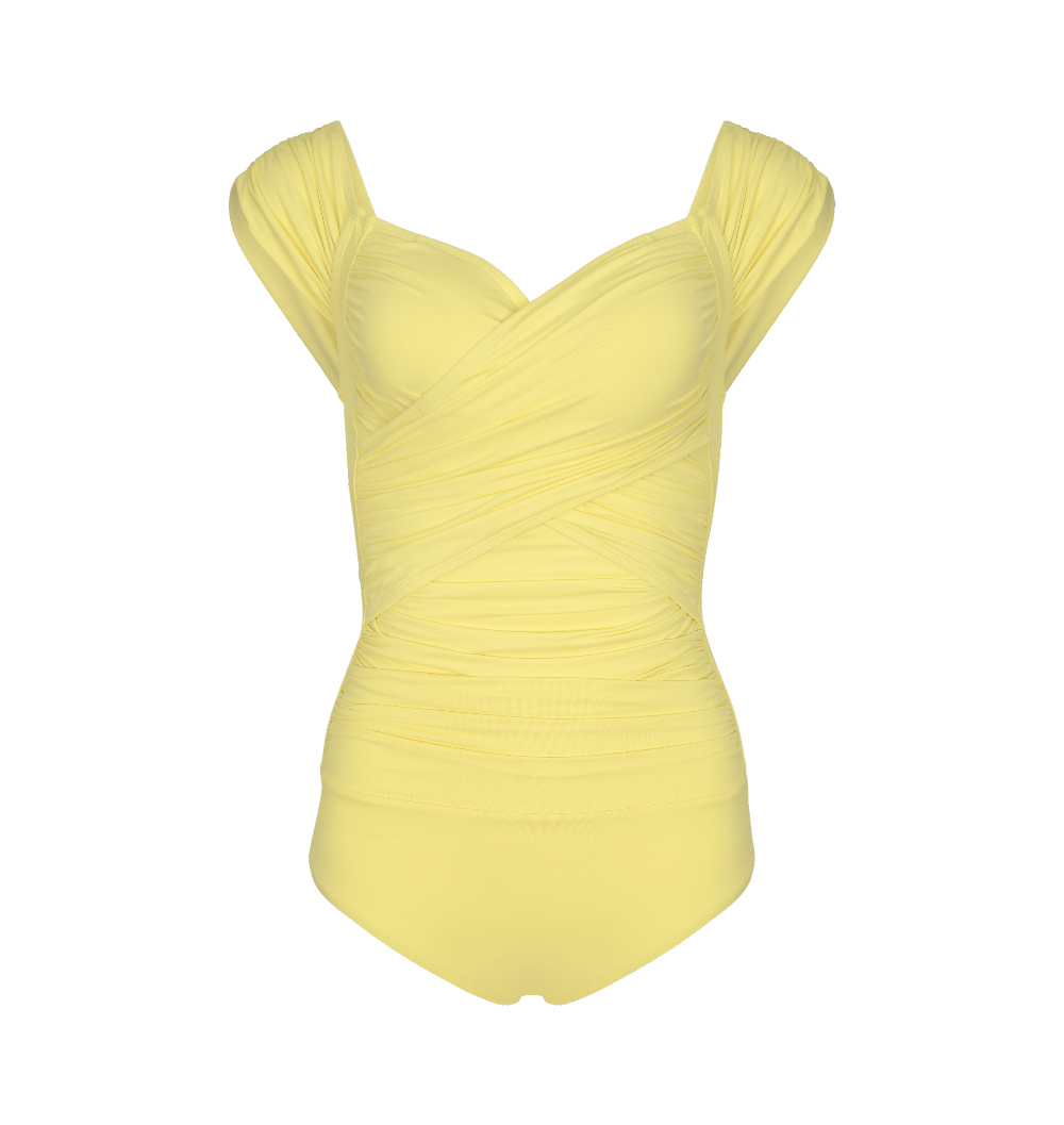 swim wear/inner wear yellow color image-S1L98