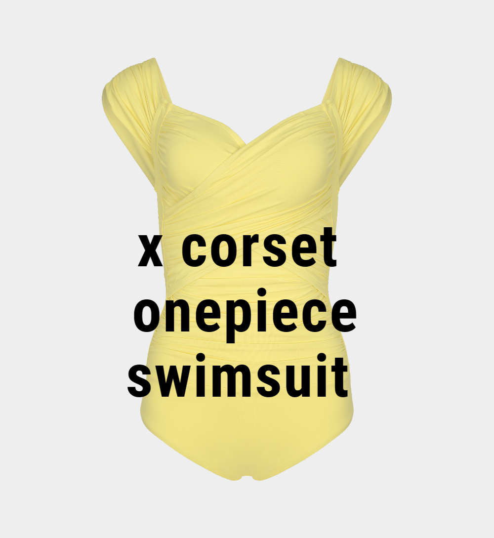 swim wear/inner wear yellow color image-S1L38
