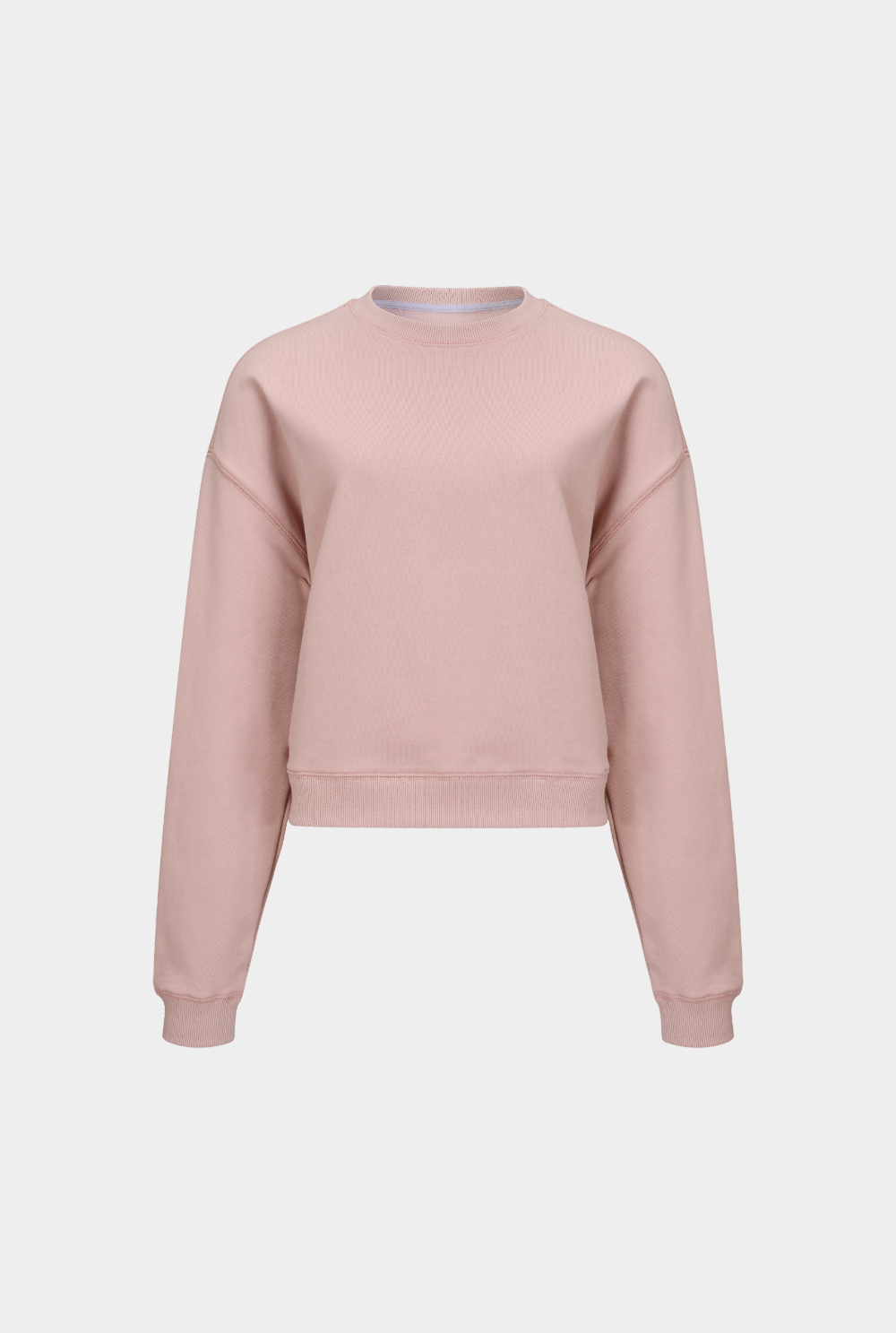 long sleeved tee baby pink color image-S1L3