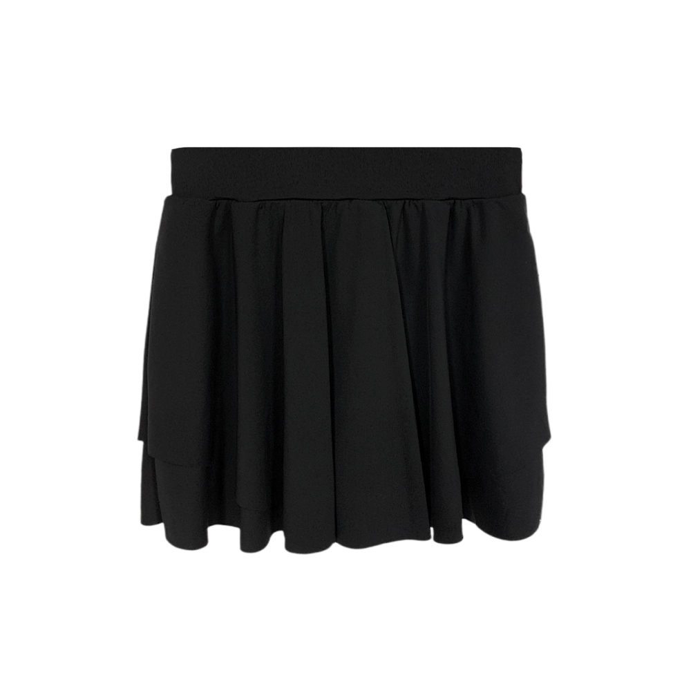 mini skirt charcoal color image-S1L38