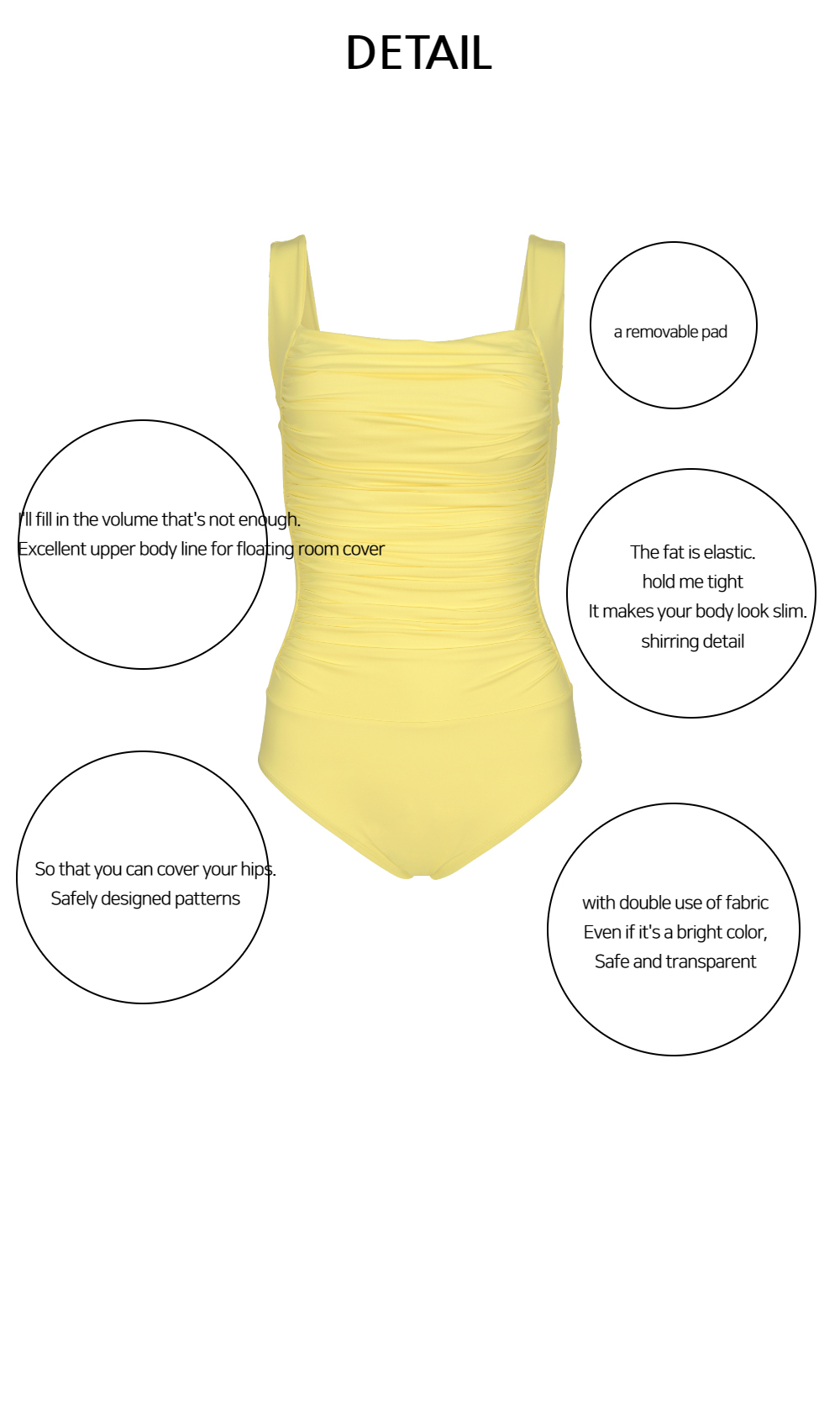 swim wear/inner wear yellow color image-S1L30