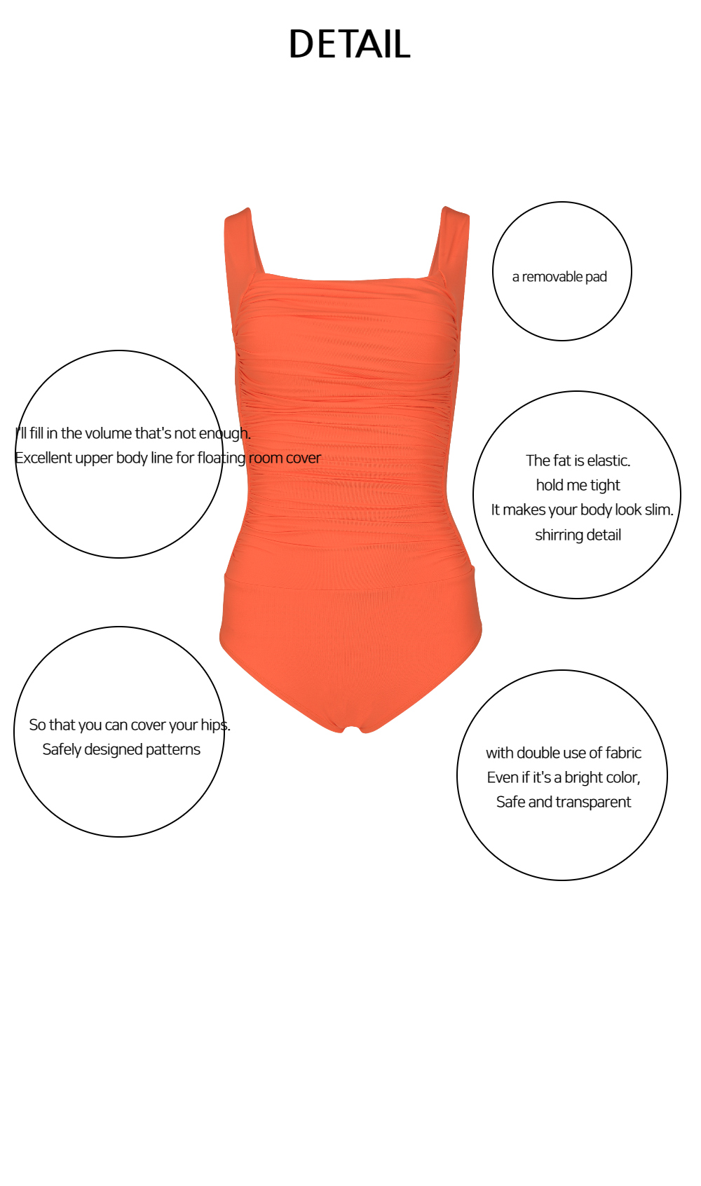 swim wear/inner wear orange color image-S10L32