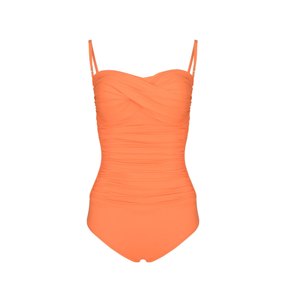 dress peach color image-S1L49