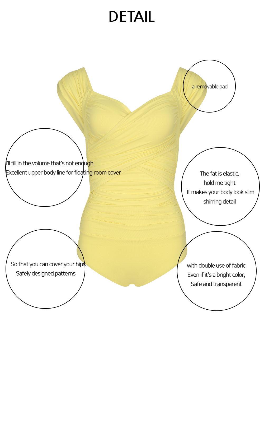 swim wear/inner wear yellow color image-S1L68
