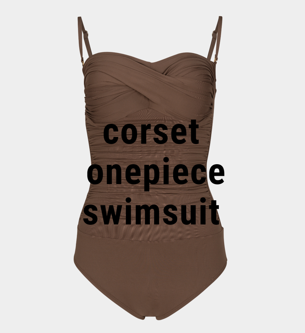 swim wear/inner wear brown color image-S1L2