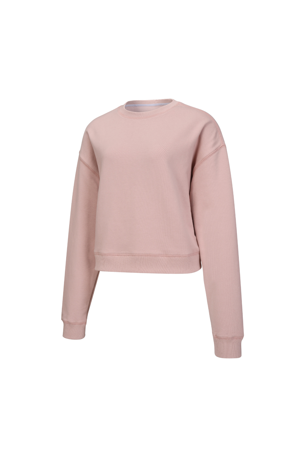 long sleeved tee baby pink color image-S1L74