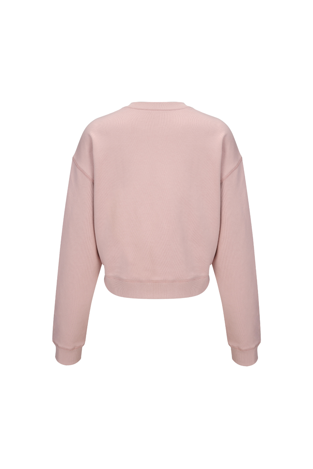 long sleeved tee baby pink color image-S1L75