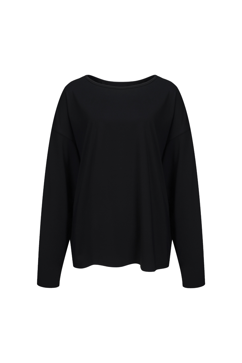 long sleeved tee charcoal color image-S2L1